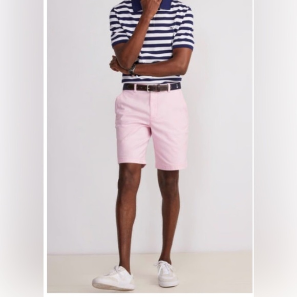 vineyard vines®by Shep & lan Pink Flat Front Shorts SUMMER CLUB SHORTS Sz 34 - Picture 2 of 8